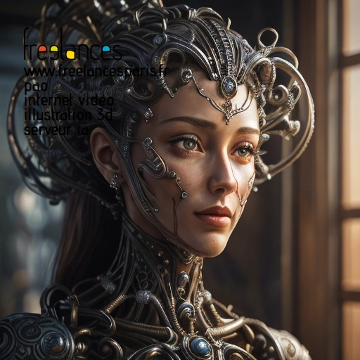 Pao internet vidéo illustration 3d serveur intelligence générative freelance paris studio de création 63W9HV51